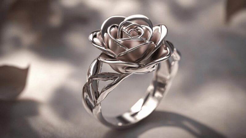 Les plus belles Bague en Argent – Rose avec email : notre selection